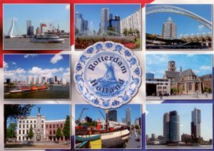 видовая открытка из Нидерландов - Роттердам