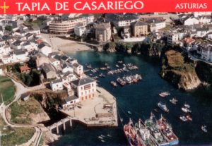 открытка "Tapia de Casariego" (прислана из Испании)